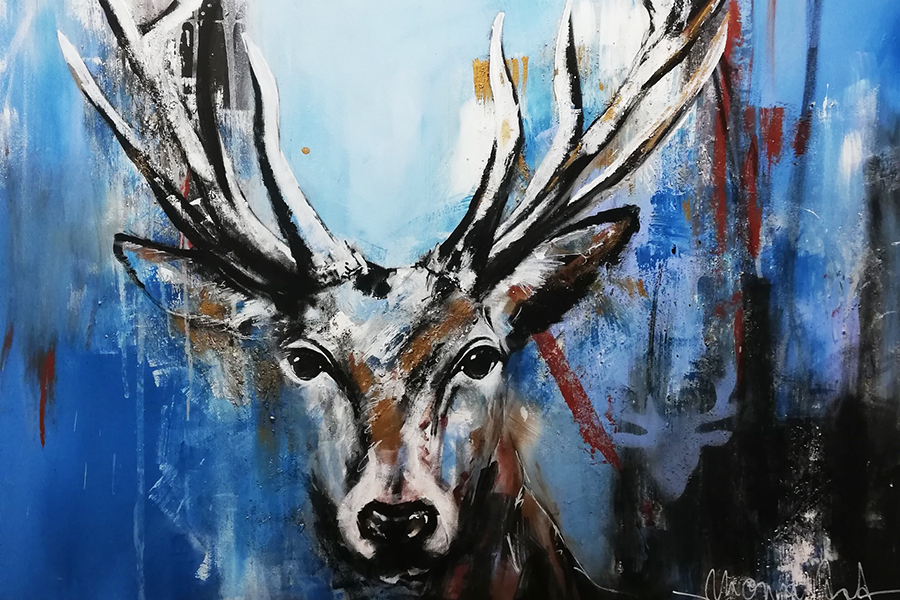 monaArt_The Blue Deer_120x80
